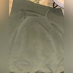 Olive green dress / above knees